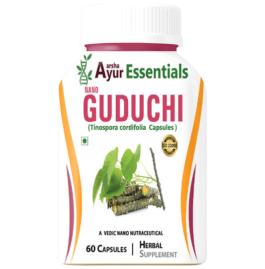 Aarsha Ayur Essentials Nano Guduchi Capsule
bottle of 60 capsules