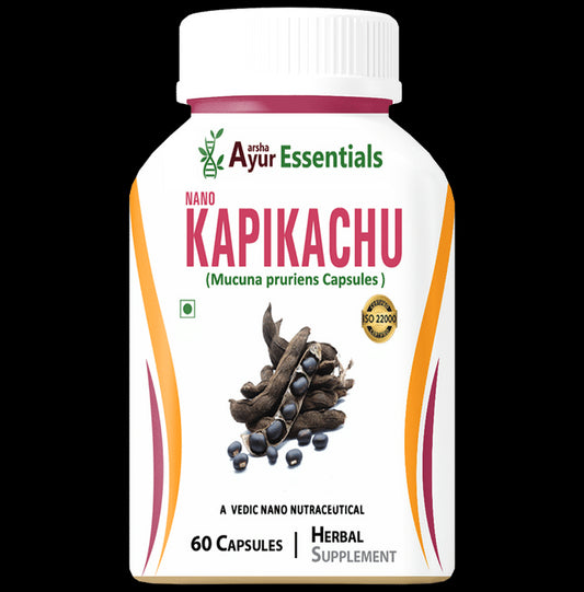 Aarsha Ayur Essentials Nano Kapikachu Capsule
bottle of 60 capsules