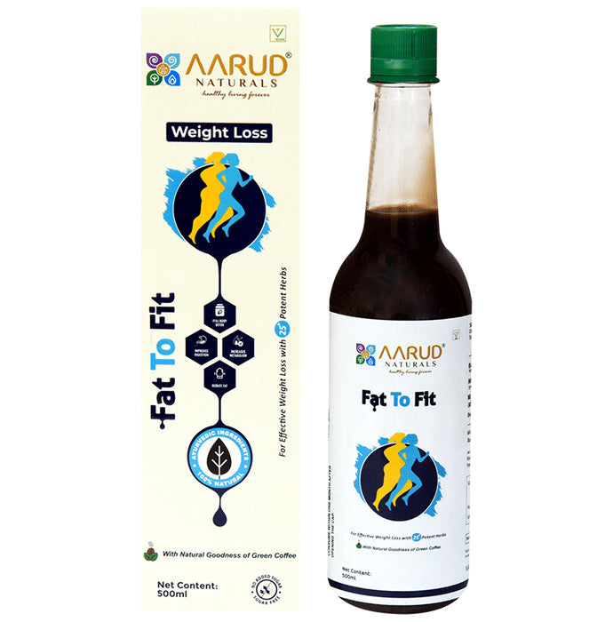 Aarud Naturals Fat to Fit Syrup
bottle of 500 ml Syrup