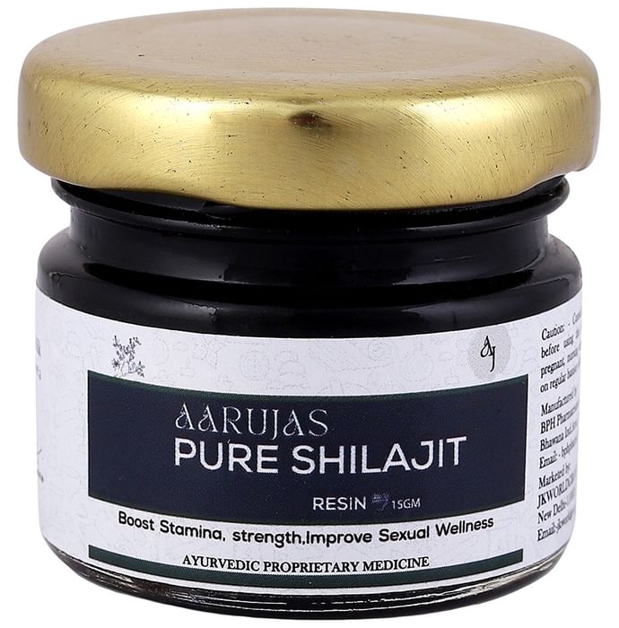 Aarujas Pure Shilajit Resin
jar of 15 gm Resin