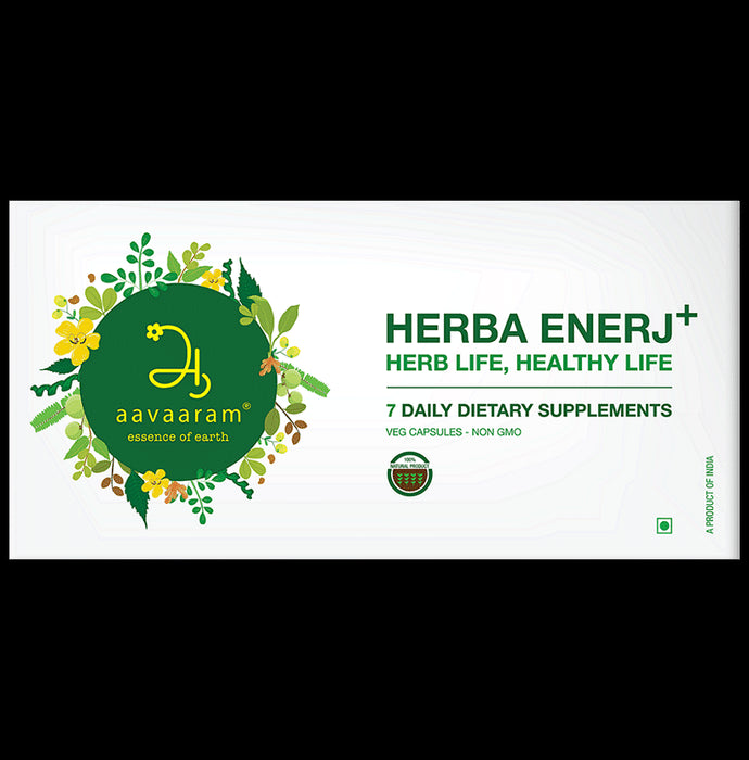 Aavaaram Herba Enerj+ Veg Capsule
bottle of 420 vegicaps
