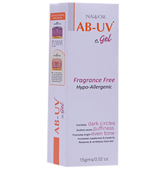 AB UV Eye Gel
tube of 15 gm Eye Gel