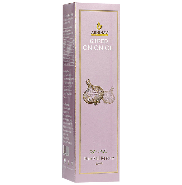 Abhinav G3 Red Onion Oil
bottle of 200 ml Oil