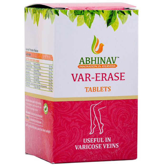 Abhinav Var-Erase Tablet
bottle of 60 tablets