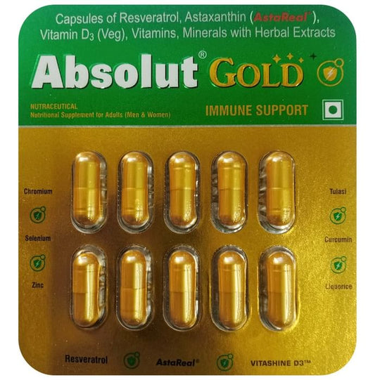 Absolut Gold Capsule
strip of 10 capsules