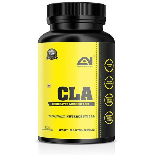 Absolute Nutrition CLA Softgel Capsule
bottle of 60 soft gelatin capsules