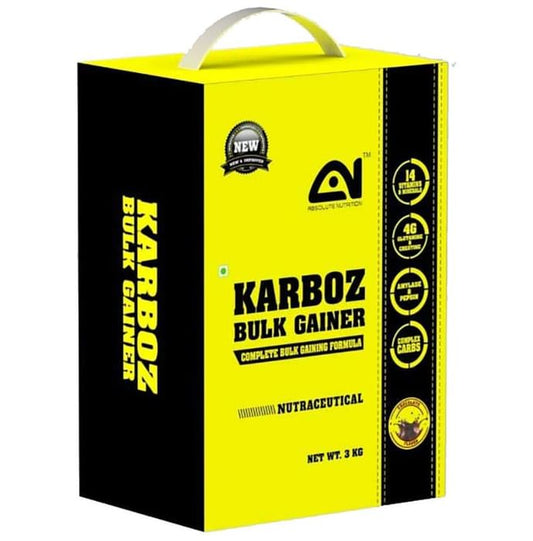 Absolute Nutrition Karboz Bulk Gainer Chocolate
box of 3 kg Powder
