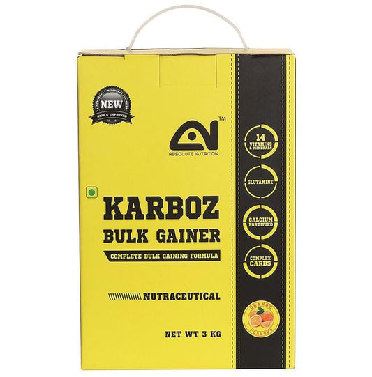 Absolute Nutrition Karboz Bulk Gainer Orange
box of 3 kg Powder