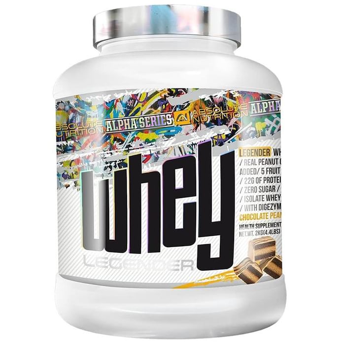 Absolute Nutrition Legender Whey Protein Powder Chocolate Peanut Butter
jar of 2 kg Powder
