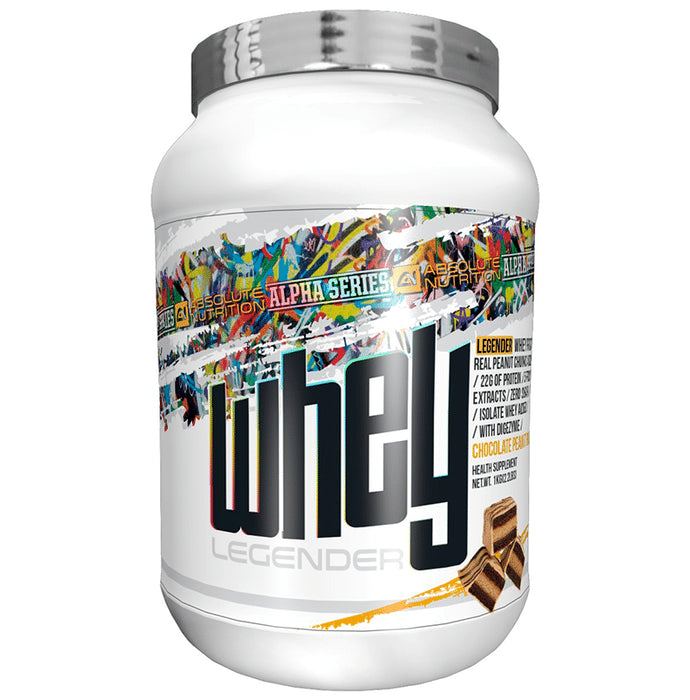 Absolute Nutrition Legender Whey Protein Powder Chocolate Peanut Butter
jar of 1 kg Powder