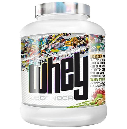 Absolute Nutrition Legender Whey Protein Powder Pista
jar of 2 kg Powder