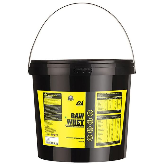Absolute Nutrition Raw Whey Protein Concentrate 80%
basket of 4 kg Powder