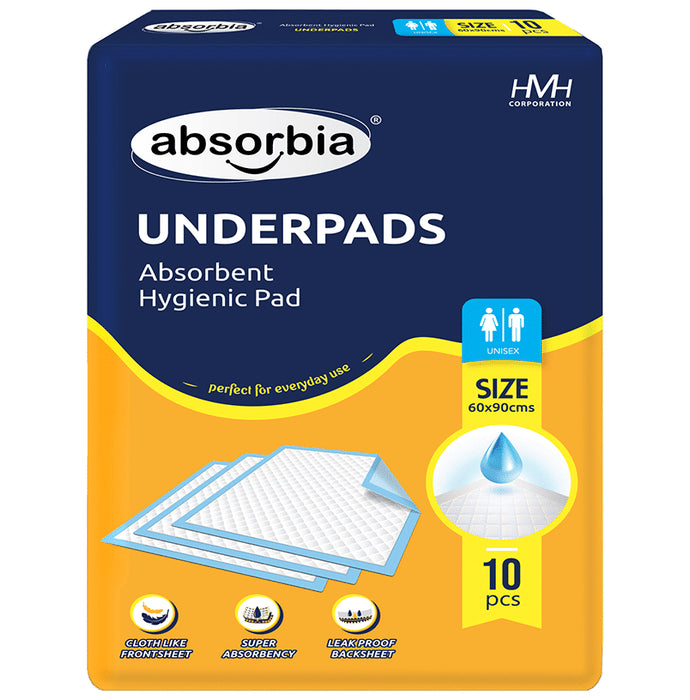 Absorbia Underpads 60 x 90cm Large
packet of 10 pads