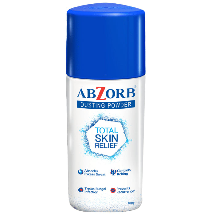 Abzorb Anti Fungal Dusting Powder | Absorbs Excess Sweat | Controls Itching | Derma Care | Manages Fungal Infections
bottle of 100 gm Dusting Powder