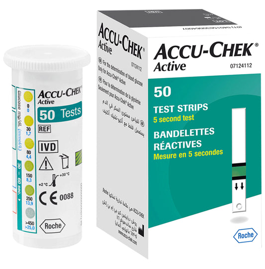 Accu-Chek Active Strip
box of 50 Test Strips