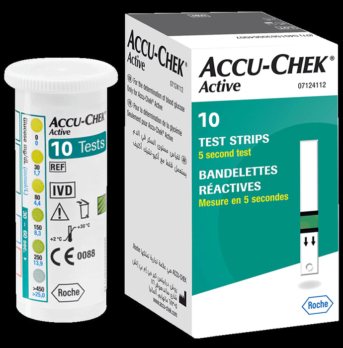 Accu-Chek Active Strip
box of 10 Test Strips
