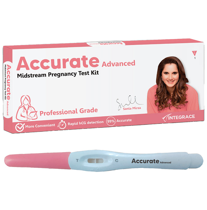 Accurate Advanced Midsream Pregnancy Test Kit
box of 1 Kit