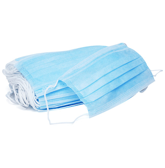 Accurex 3 ply Mask with Nose Bridge
box of 100 masks