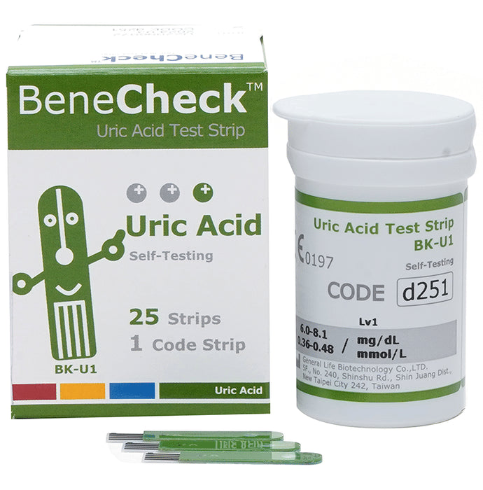 Accurex BeneCheck Uric Acid Test Strip
box of 25 units