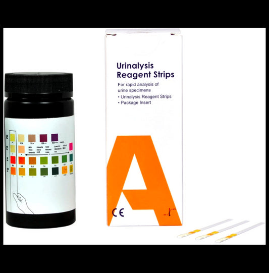 Accurex Urinalysis Reagent Test Strip
box of 100 Test Strips