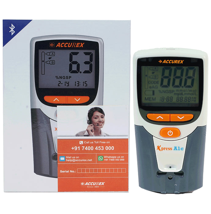 Accurex Xpress A1c Meter
box of 1 Test Kit