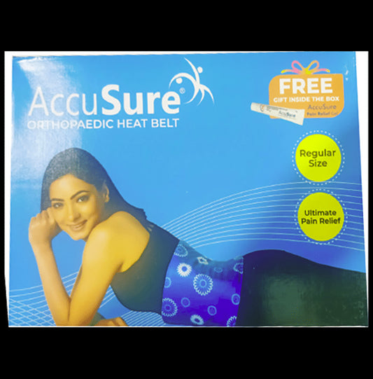 AccuSure Orthopaedic Heat Belt with AccuSure Pain Relief Gel 30gm Free
box of 1 Unit