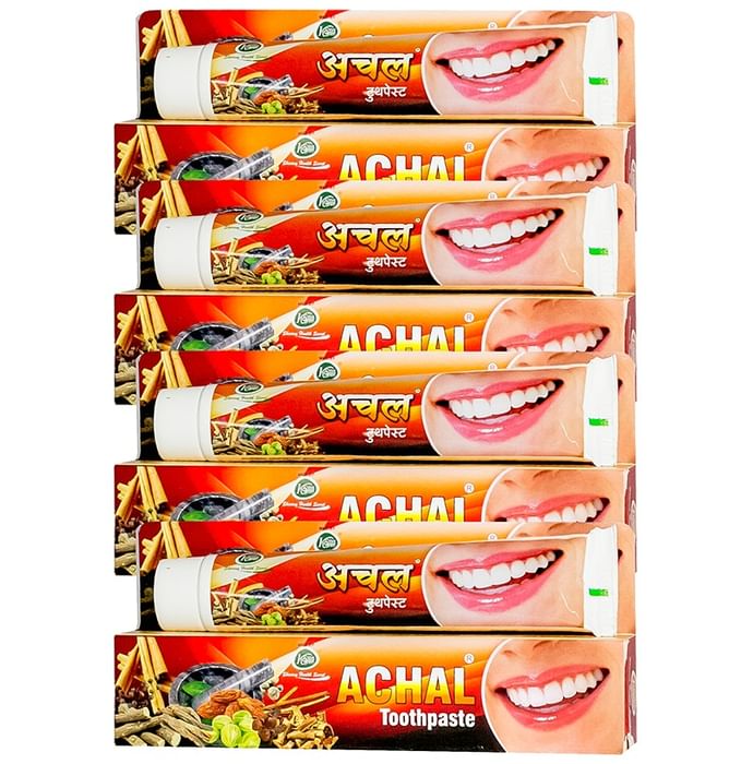 Achal ToothPaste (175gm Each) for Natural Oral Care | Non -Fluoride
combo pack of 4 Tubes