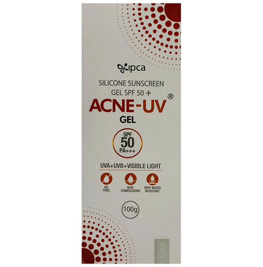 Acne-UV Sunscreen with Broad Spectrum UVA/UVB Protection | Oil Free & Water Resistant | Gel SPF 50 PA+++
tube of 100 gm Gel