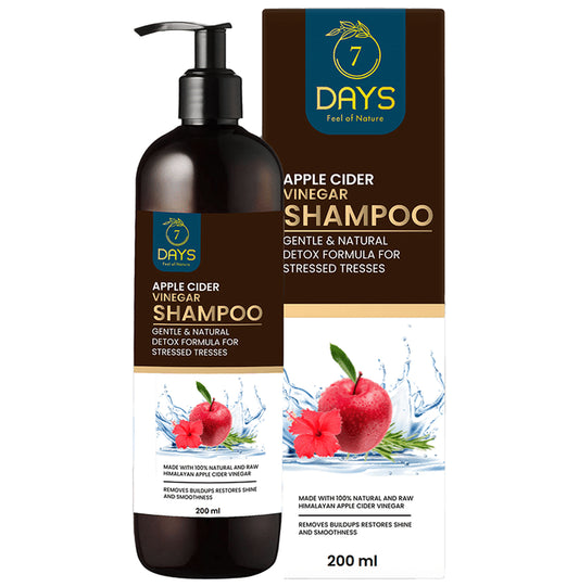 7Days Apple Cider Vinegar Shampoo
pump bottle of 200 ml Shampoo