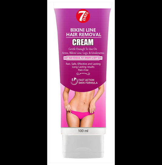 7Days Bikini Line Hair Removal Cream
tube of 100 ml Cream
