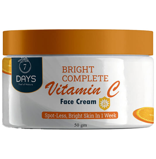 7Days Bright Complete Vitamin C Face Cream
jar of 50 gm Cream
