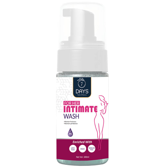 7Days For Her Intimate Wash Liquid
pump bottle of 100 ml Liquid
