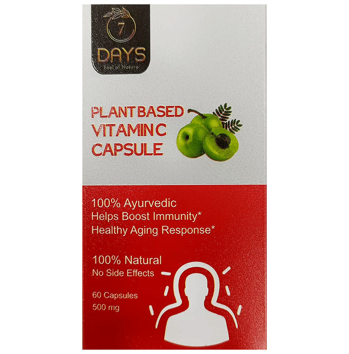 7Days Vitamin-C 500mg Capsule
bottle of 60 capsules