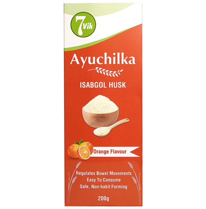 7vik Ayuchilka Isabgol Husk Powder Orange
bottle of 200 gm Powder