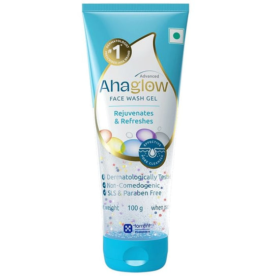 Ahaglow Advanced Skin Rejuvenating Face Wash | Effective Pore Cleanser | SLS & Paraben-Free Face Care Product
tube of 100 gm Face Wash