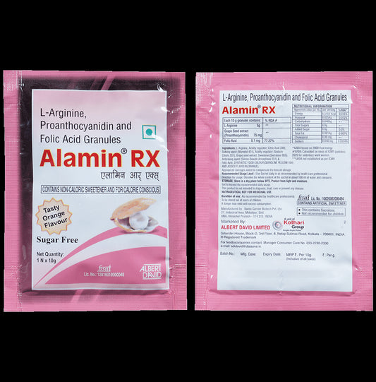 Alamin RX Granules Orange Sugar Free
sachet of 10 gm Granules