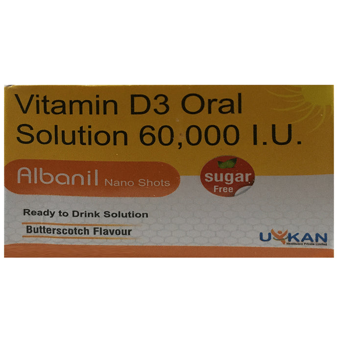 Albanil Nano Shot Butterscotch Sugar Free
box of 4 bottles