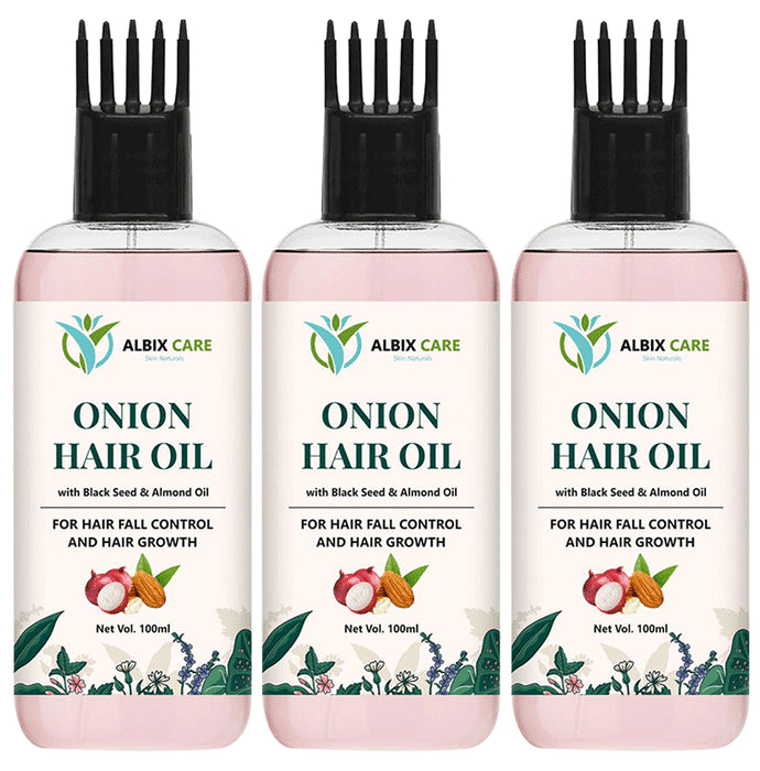 Albix Care Onion Hair Oil (100ml Each)
combo pack of 3 bottles