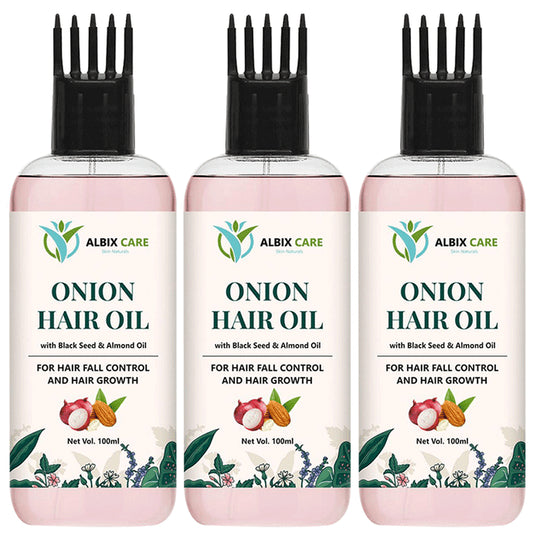 Albix Care Onion Hair Oil (100ml Each)
combo pack of 3 bottles