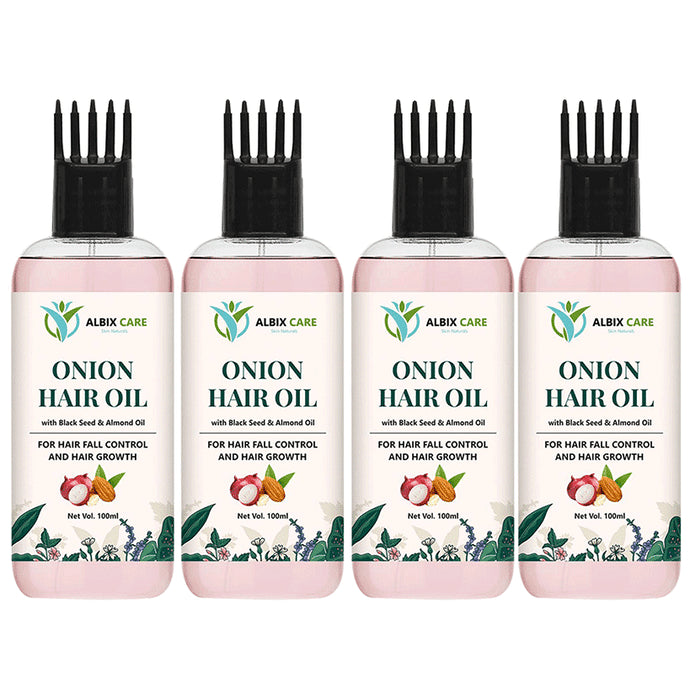 Albix Care Onion Hair Oil (100ml Each)
combo pack of 4 bottles