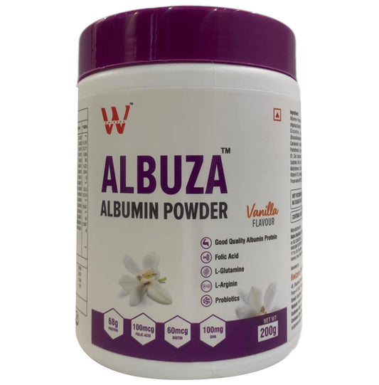 Albuza Albumin Powder (200gm Each) Vanilla
box of 1 Jar