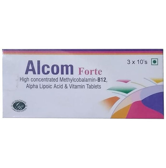 Alcom Forte Tablet
strip of 10 tablets