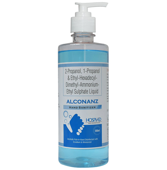 Alconanz Hand Sanitizer
pump bottle of 500 ml Sanitizer