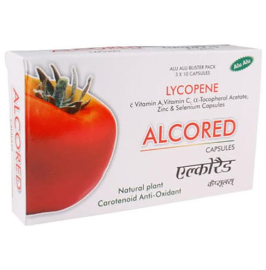 Alcored Capsule
strip of 10 capsules