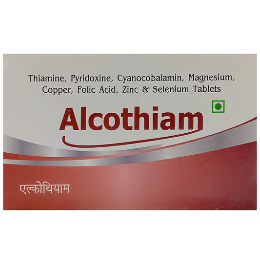Alcothiam Tablet
strip of 10 tablets