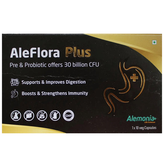 Aleflora Plus Veg Capsule Capsule
strip of 10 capsules