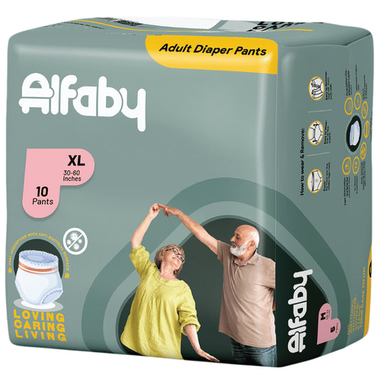 Alfaby Adult Diaper Pants XL
packet of 10 diapers