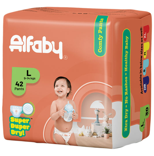 Alfaby Super Duper Dry Comfy Pants Large
packet of 42 diapers