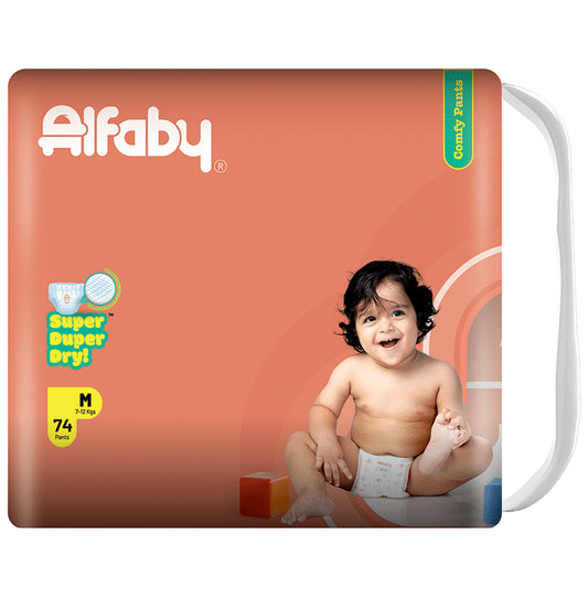 Alfaby Super Duper Dry Comfy Pants Medium
packet of 74 diapers