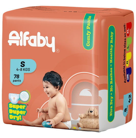 Alfaby Super Duper Dry Comfy Pants Small
packet of 78 diapers
